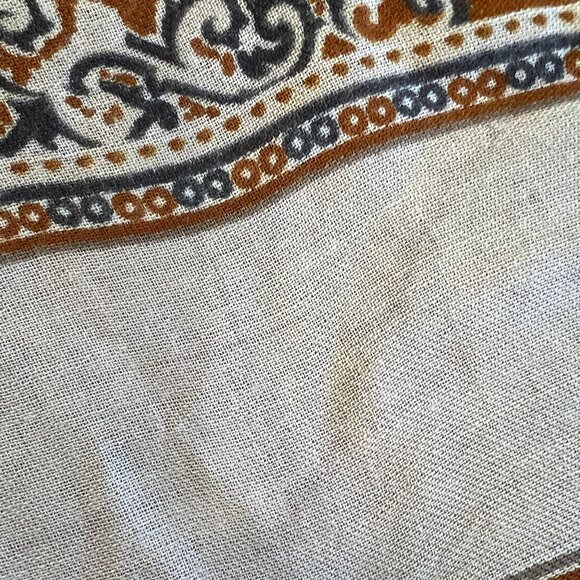 Vintage Rayon Scarf Made in Italy for Strawbridge & Clothier  C. 1970s - Picture 5 of 14